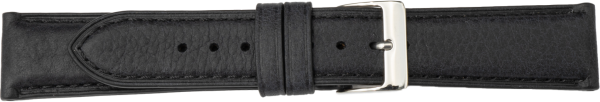 leather watch strap black | German leather