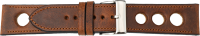 PREMIUM Lederuhrarmband dunkelbraun