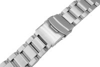Verschlussuhrarmband Edelstahl massiv