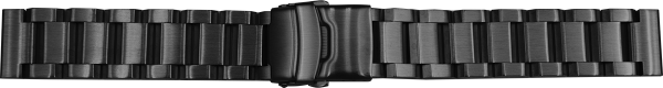 Stainless Steel Link Bracelet Solid Anthracite