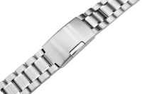 Verschlussuhrarmband Edelstahl massiv