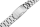 Verschlussuhrarmband Edelstahl massiv