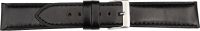 Lederuhrarmband schwarz | Italienisches Leder