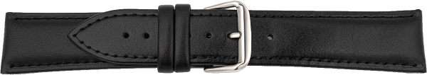 leather watch strap black