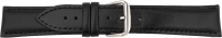 leather watch strap black