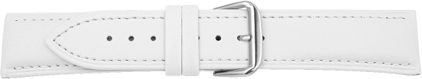 leather watch strap white
