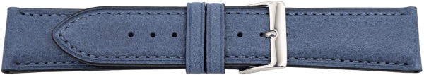 leather watch strap denim blue | German leather