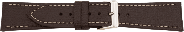 leather watch strap dark brown | Saffiano grain | Italian Leather