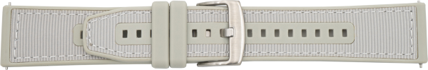 silicone hybrid watch strap light grey