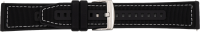 silicone hybrid watch strap black