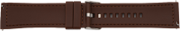 silicone hybrid watch strap brown