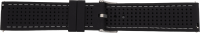 silicone watch strap racing black/white