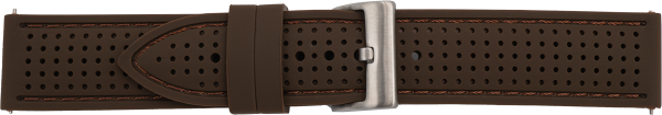 Silikonuhrarmband Racing braun