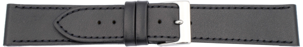 PREMIUM Lederuhrarmband schwarz
