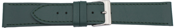 PREMIUM Lederuhrarmband dunkelgr&uuml;n
