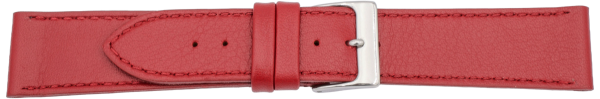 PREMIUM Lederuhrarmband dunkelrot