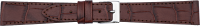 PREMIUM Lederuhrarmband Krokoprägung dunkelbraun