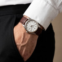 PREMIUM Leather Watch Strap Croco Embossed Dark Brown