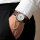 PREMIUM Leather Watch Strap Croco Embossed Dark Brown