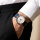 PREMIUM Leather Watch Strap Croco Embossed Dark Blue