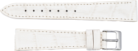 PREMIUM Leather Watch Strap Croco Embossed White
