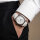 PREMIUM Leather Watch Strap Croco Embossed White