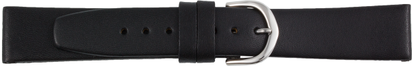 leather watch strap black