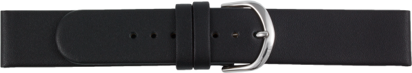 leather watch strap black