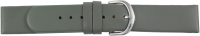 Lederuhrarmband grau