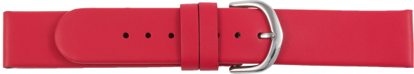 leather watch strap red