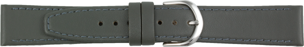 Lederuhrarmband grau