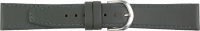 Lederuhrarmband grau