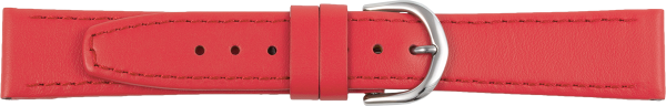 leather watch strap red