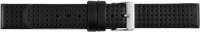 leather watch strap black