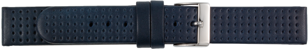 Lederuhrarmband dunkelblau
