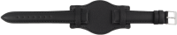 leather watch strap black