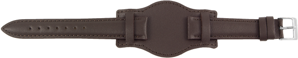 Lederuhrarmband dunkelbraun