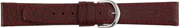 Lederuhrarmband Elefantenprägung bordeaux rot