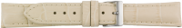 Lederuhrarmband Krokopr&auml;gung beige