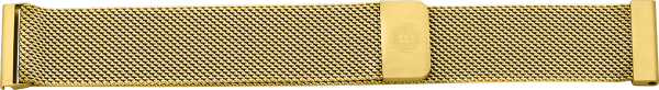mesh band magnetic stainless steel gold
