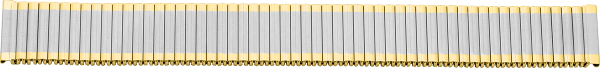 Zuguhrarmband Edelstahl bicolor gold