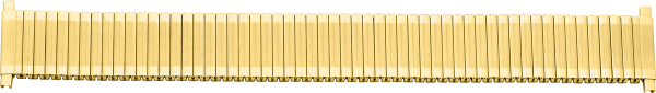 Zuguhrarmband Teleskop Edelstahl gold