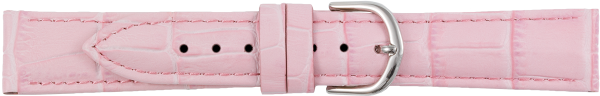 Lederuhrarmband Krokopr&auml;gung rosa
