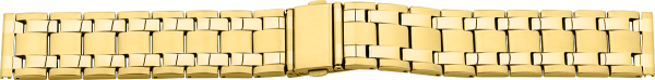 Verschlussuhrarmband Edelstahl gold