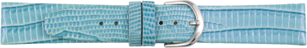 leather watch strap teju grain light blue