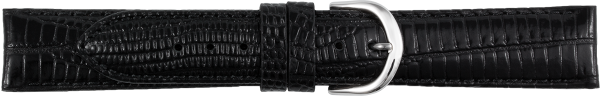 leather watch strap teju grain black