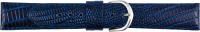 leather watch strap teju grain dark blue