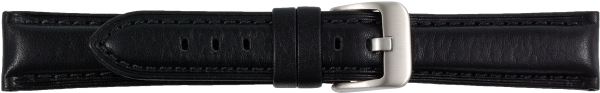 leather watch strap black