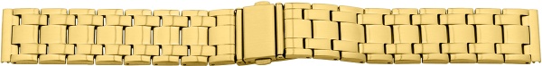 Verschlussuhrarmband Edelstahl gold