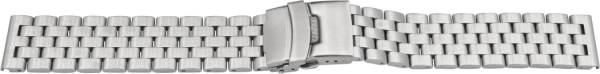 Verschlussuhrarmband Edelstahl massiv
